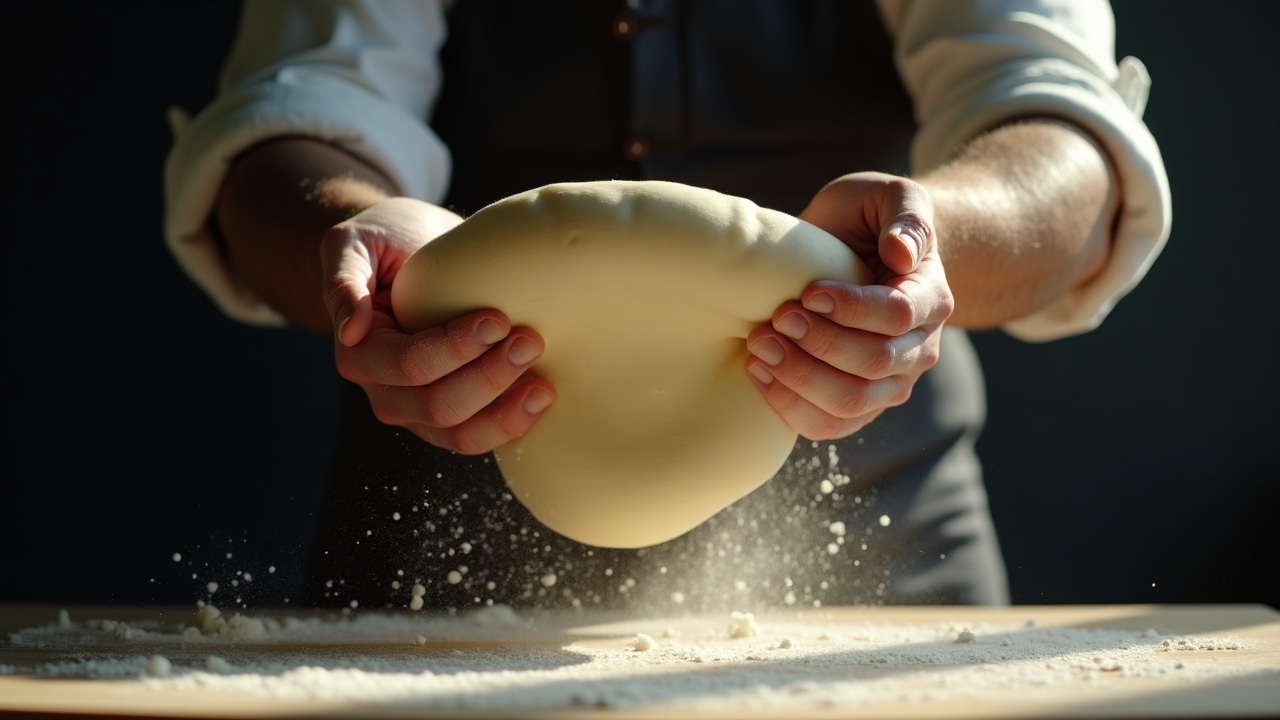 Pizza dough preparation